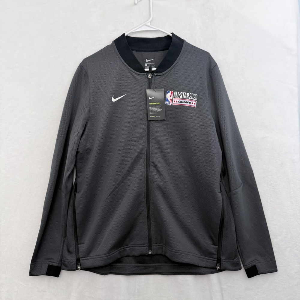 Nike Therma Flex Jacket Womens L Gray Chicago NBA All Star 2020 Full Zip
